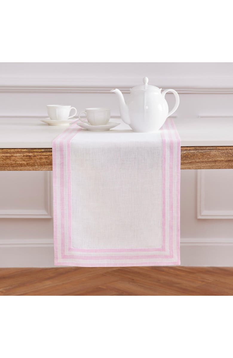 Solino Home Linen Table Runner - Mila, Main, color, Cherry Blossom 14 X 90 Inch