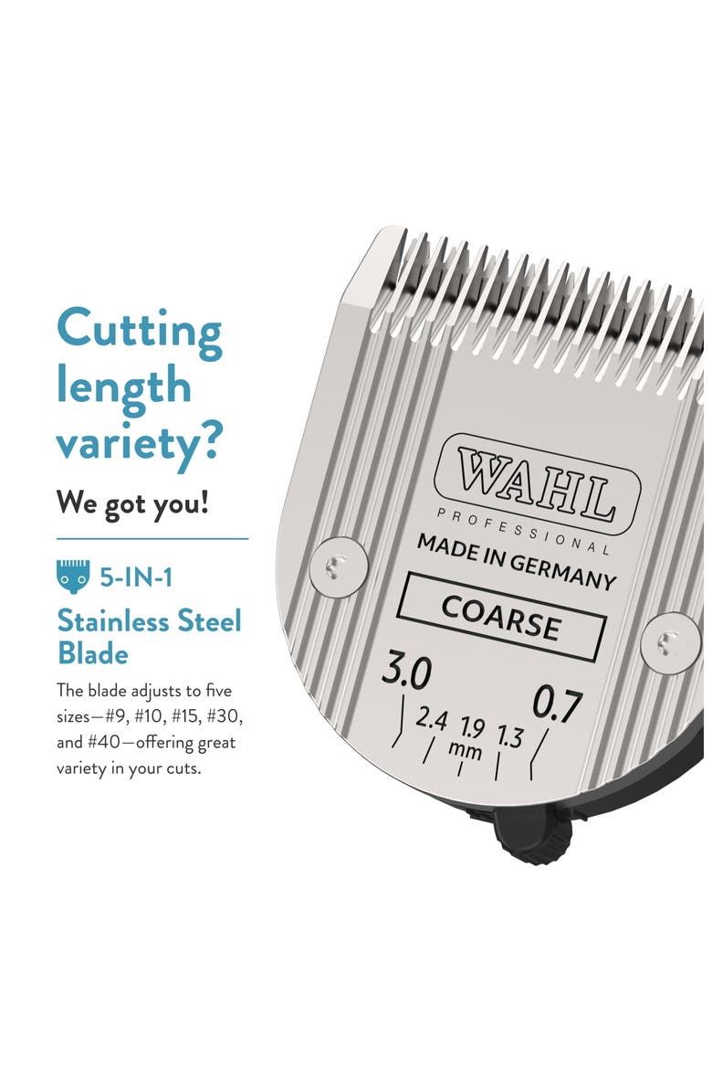 5 in 1 Adjustable Replacement Blade for Pet Clippers, Alternate, color, Chrome