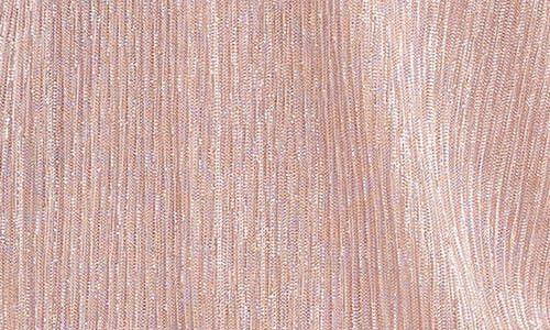Chaus Metallic V-neck Blouse In Pink