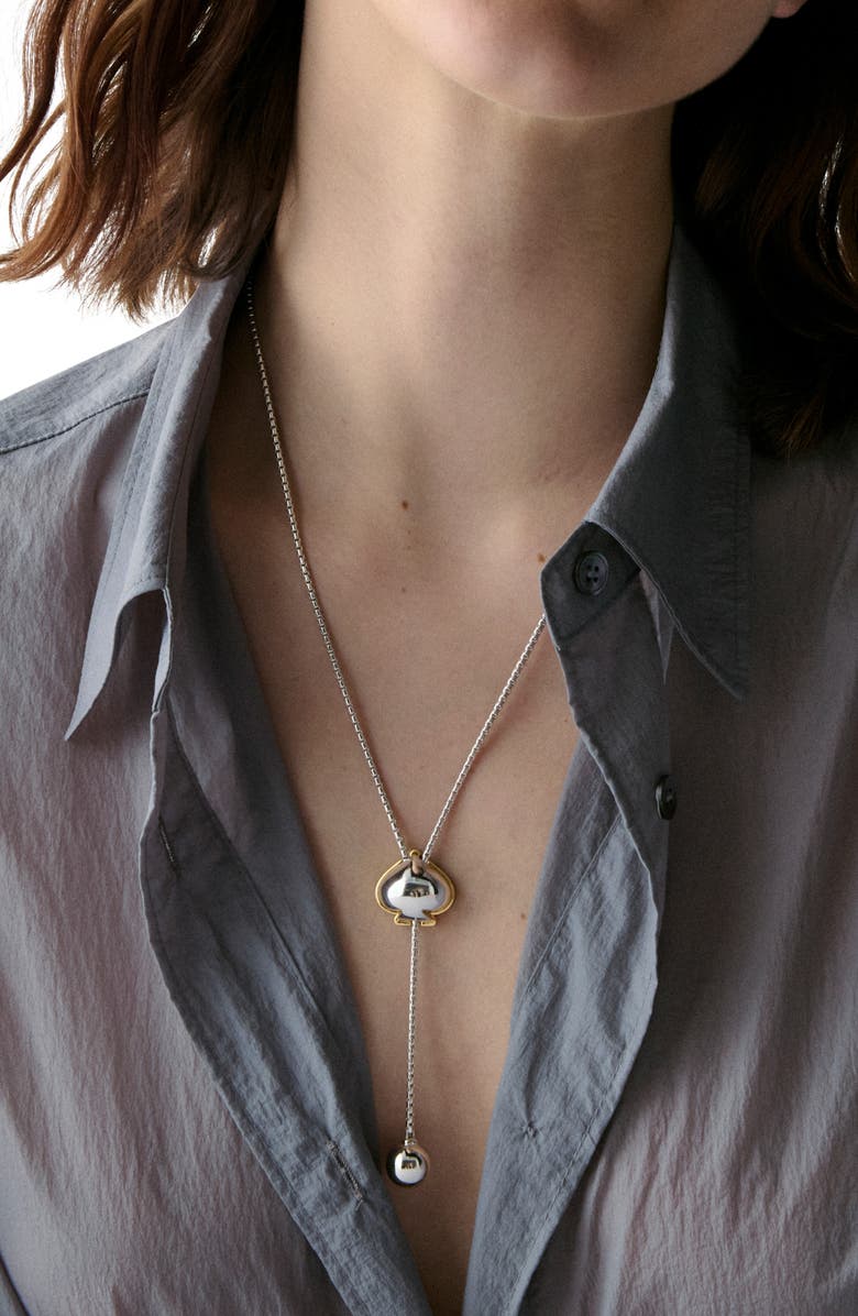 Kate Spade New York spade lariat necklace, Alternate, color,