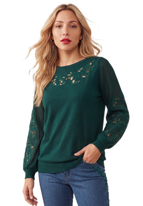 Plus Size Pullover Sweater With Cutout Detail