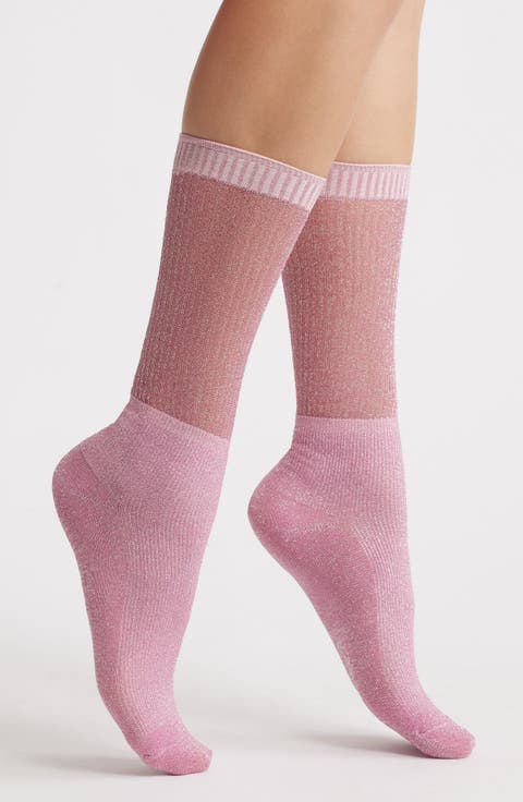 Shimmery Lights Crew Socks