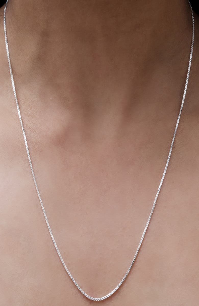 BEST SILVER Box Chain Necklace, Alternate, color, Silver