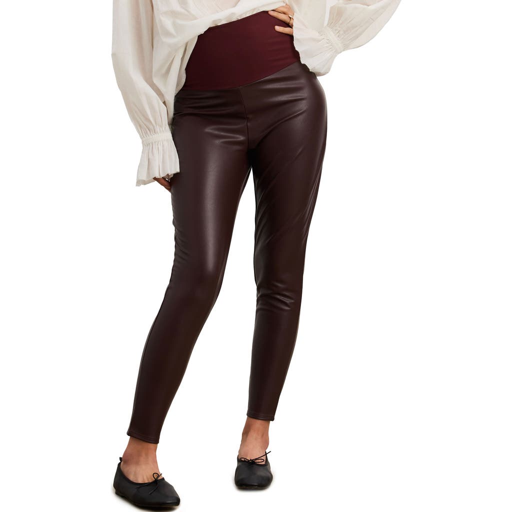 Hatch The Vegan Stretch Leather Legging In Green