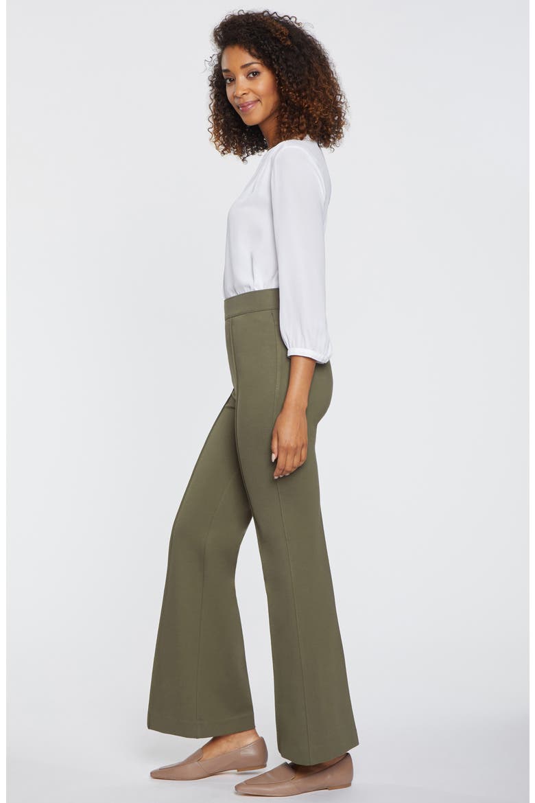 Sculpt-Her™ Pull-On Wide Leg Pants, Alternate, color, MOSS