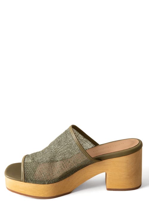 Huma Blanco Sierra Clog In Olive Jute