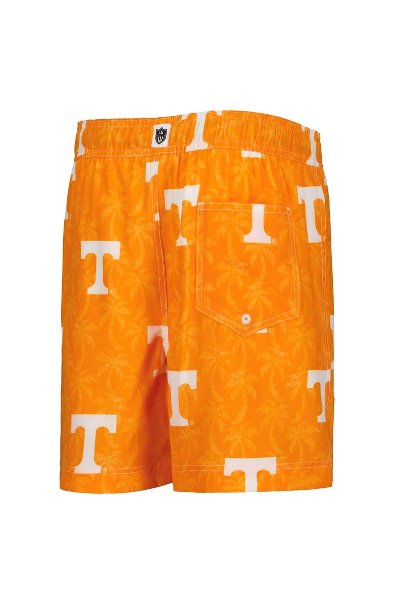 Wes & Willy Youth Wes & Willy  Tennessee Orange Tennessee Volunteers Palm Tree Swim Shorts, Alternate, color, 