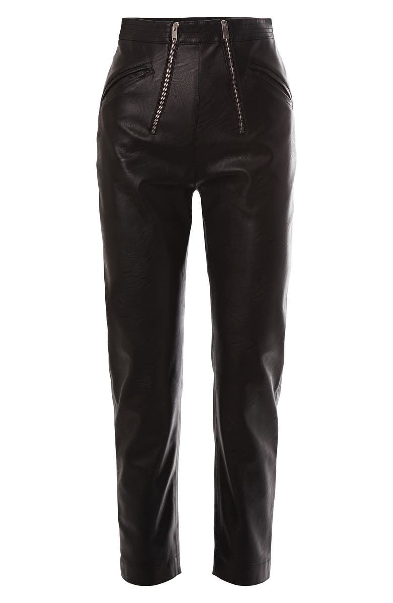Stella McCartney Kayli Faux Leather Pants, Main, color, 