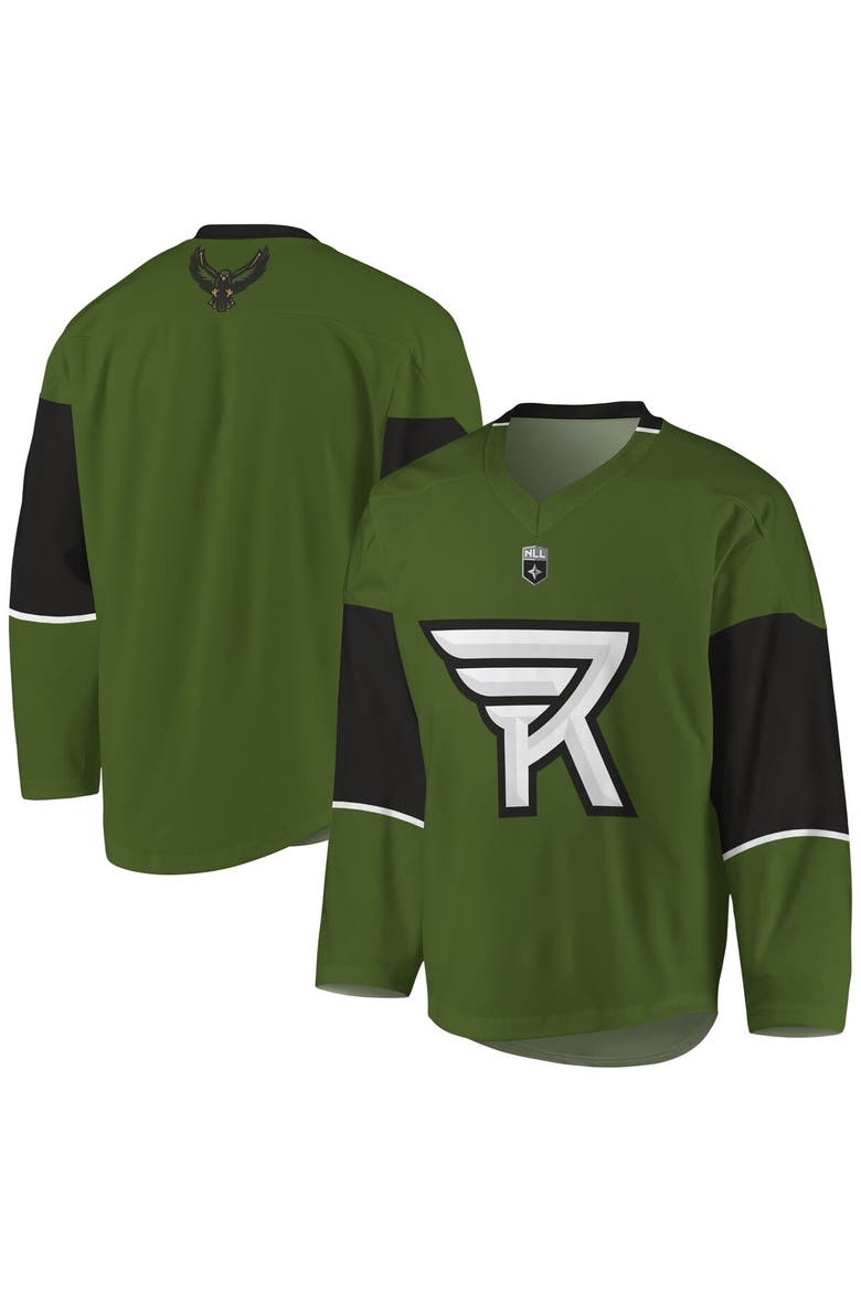 Men's Green/Black Rochester Knighthawks Replica Jersey, Alternate, color, Green