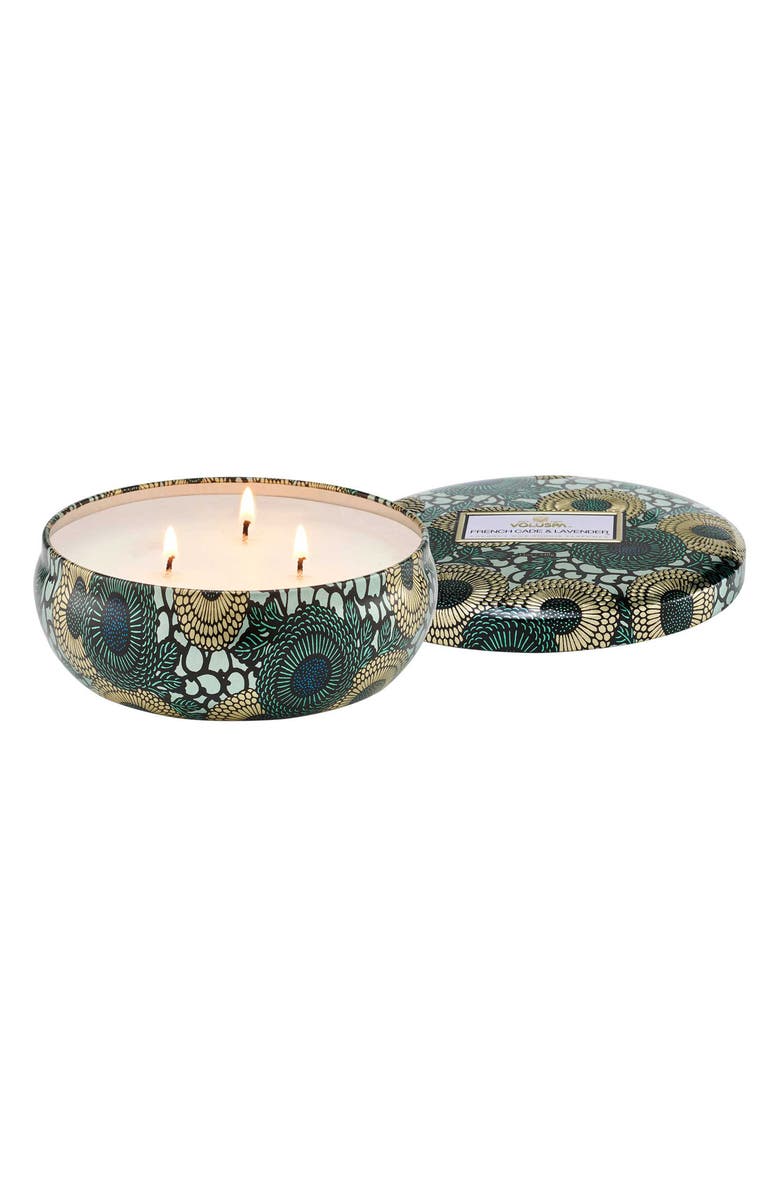 Voluspa French Cade Lavender 3-Wick Tin Candle, Alternate, color, French Cade Lavender