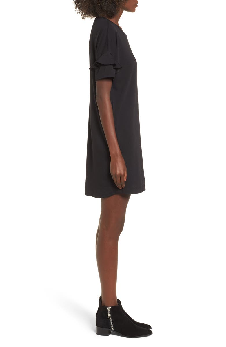 All in Favor Ruffle Sleeve T-Shirt Dress, Alternate, color, 