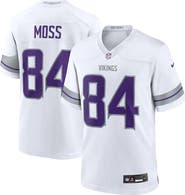 Nike Men's Nike Randy Moss White Minnesota Vikings Alternate Retired Player Game Jersey