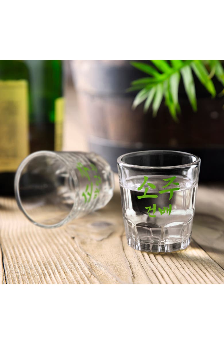 FINAL TOUCH Soju Glasses - Set of 4, Alternate, color, Clear