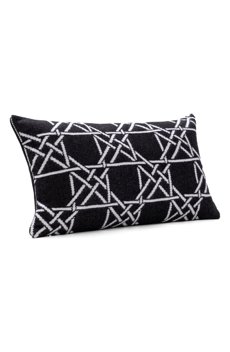 Brooks Brothers Lattice Work Decorative Throw Pillow, Alternate, color, Black