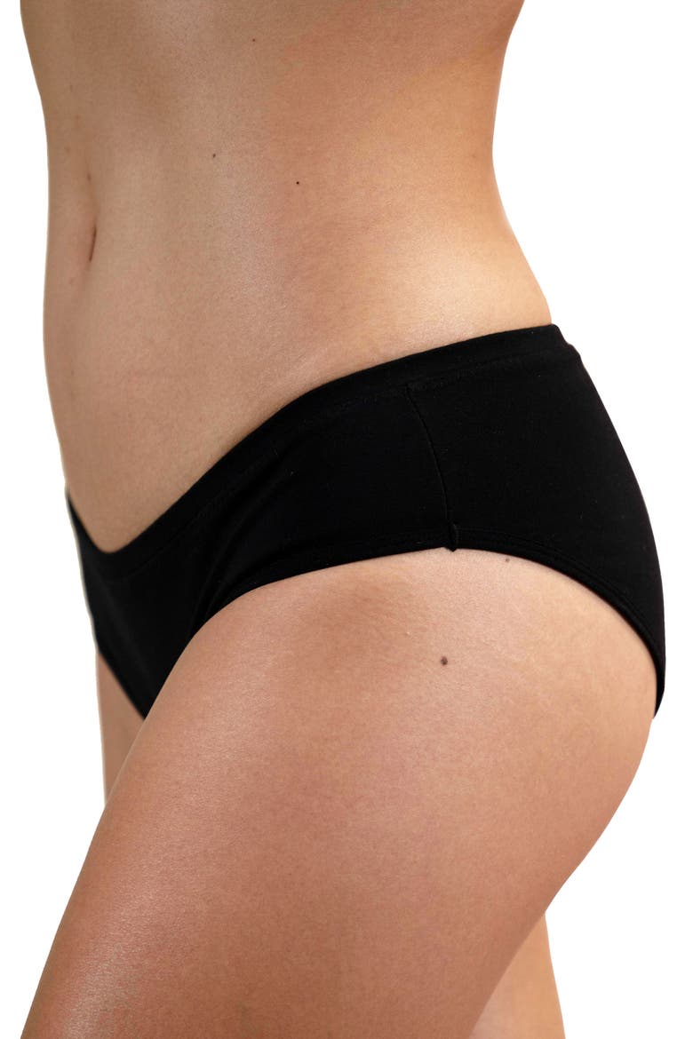 Reusable Period Underwear, Alternate, color, BLACK