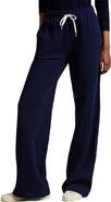 Polo Ralph Lauren Wide Leg Cotton Blend Fleece Sweatpants