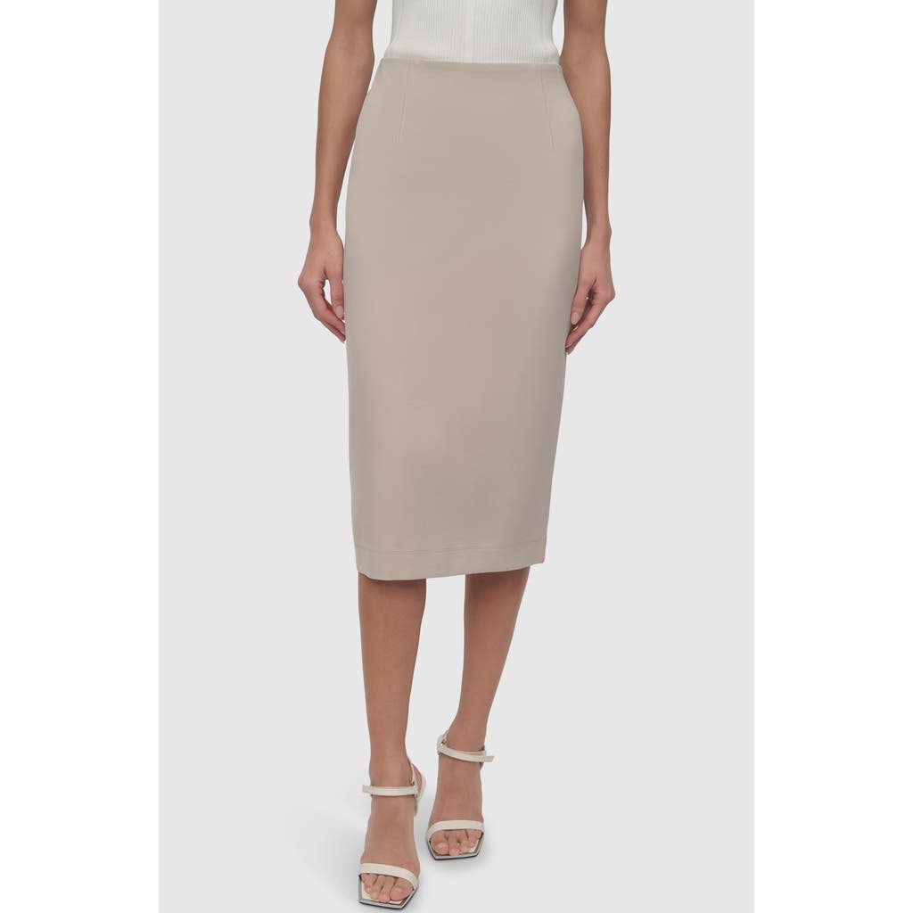 Dkny Pull-on Pencil Skirt In Pebble