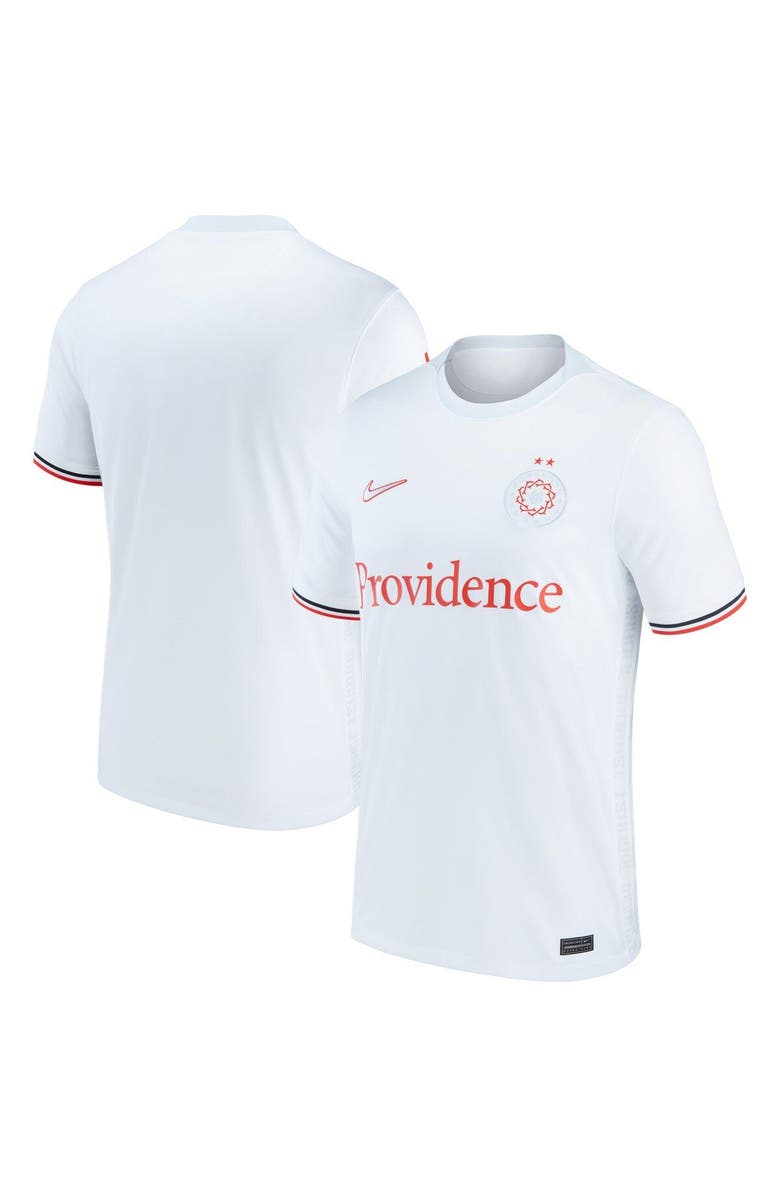 Nike Men's Nike White Portland Thorns FC 2021/22 Away Replica Jersey, Alternate, color, White