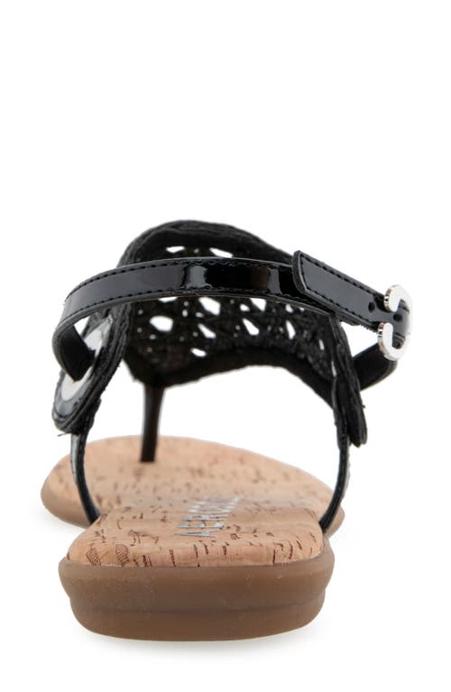 Aerosoles Conclusion Slingback Sandal In Black Crochet Raffia