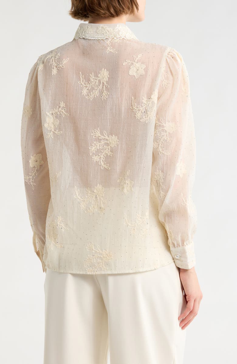Forgotten Grace Embroidered Long Sleeve Top, Main, color, Natural