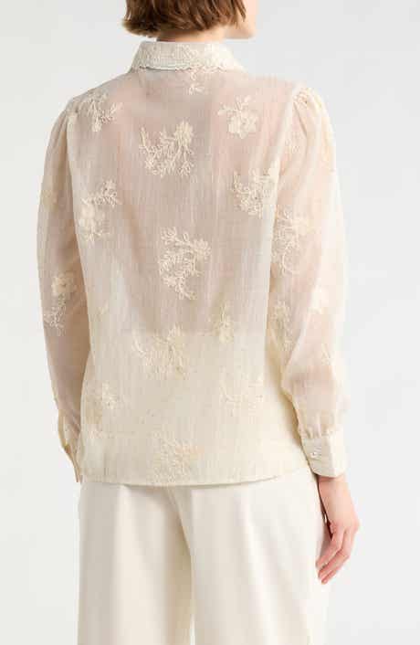 Forgotten Grace Embroidered Long Sleeve Top