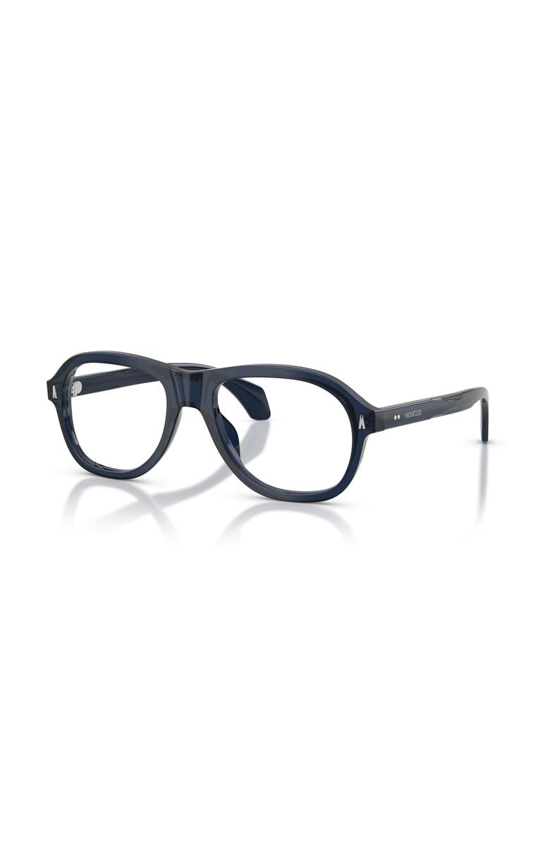 Moncler 53mm Rectangle optical glasses, Main, color, Blue