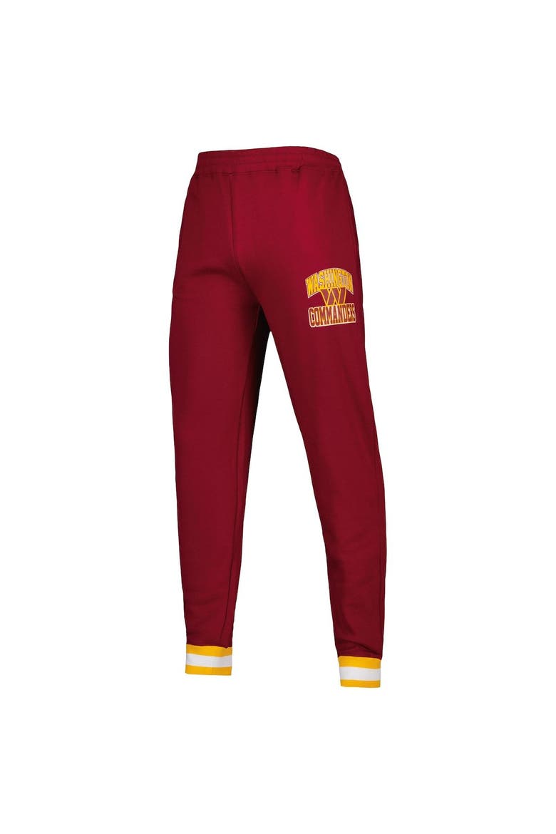 Men's Starter Burgundy Washington Commanders Blitz Fleece Jogger Pants, Alternate, color, Burgundy