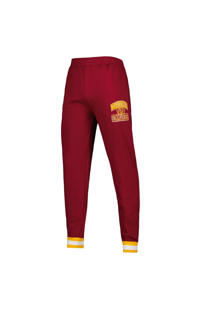 STARTER Men's Starter Burgundy Washington Commanders Blitz Fleece Jogger Pants, Alternate, color, Burgundy