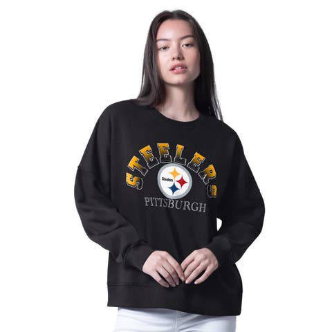 Women
s G-III 4Her by Carl Banks Black Pittsburgh Steelers Oversized Feud Sweatshirt