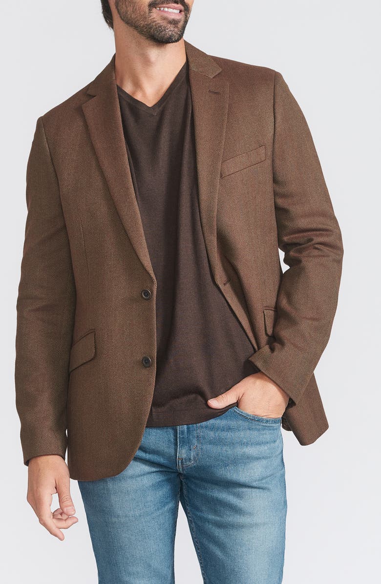 SAVILE ROW CO Herringbone Sport Coat, Main, color, 