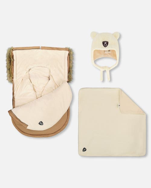 Deux Par Deux Gender Inclusive Bunting Bag Designed For Car Seat And Stroller In Orange