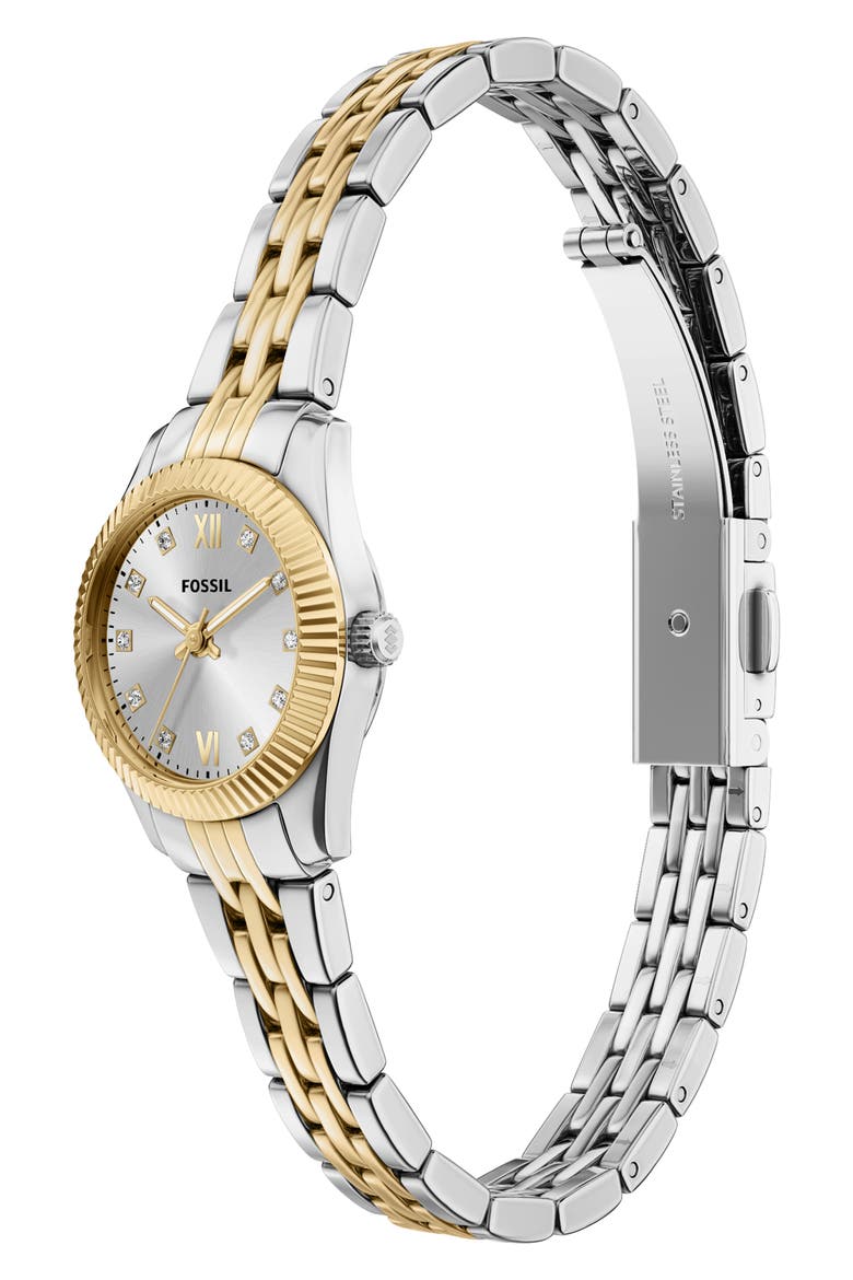 Scarlette Mini Bracelet Watch, 20mm, Alternate, color, TWO TONE