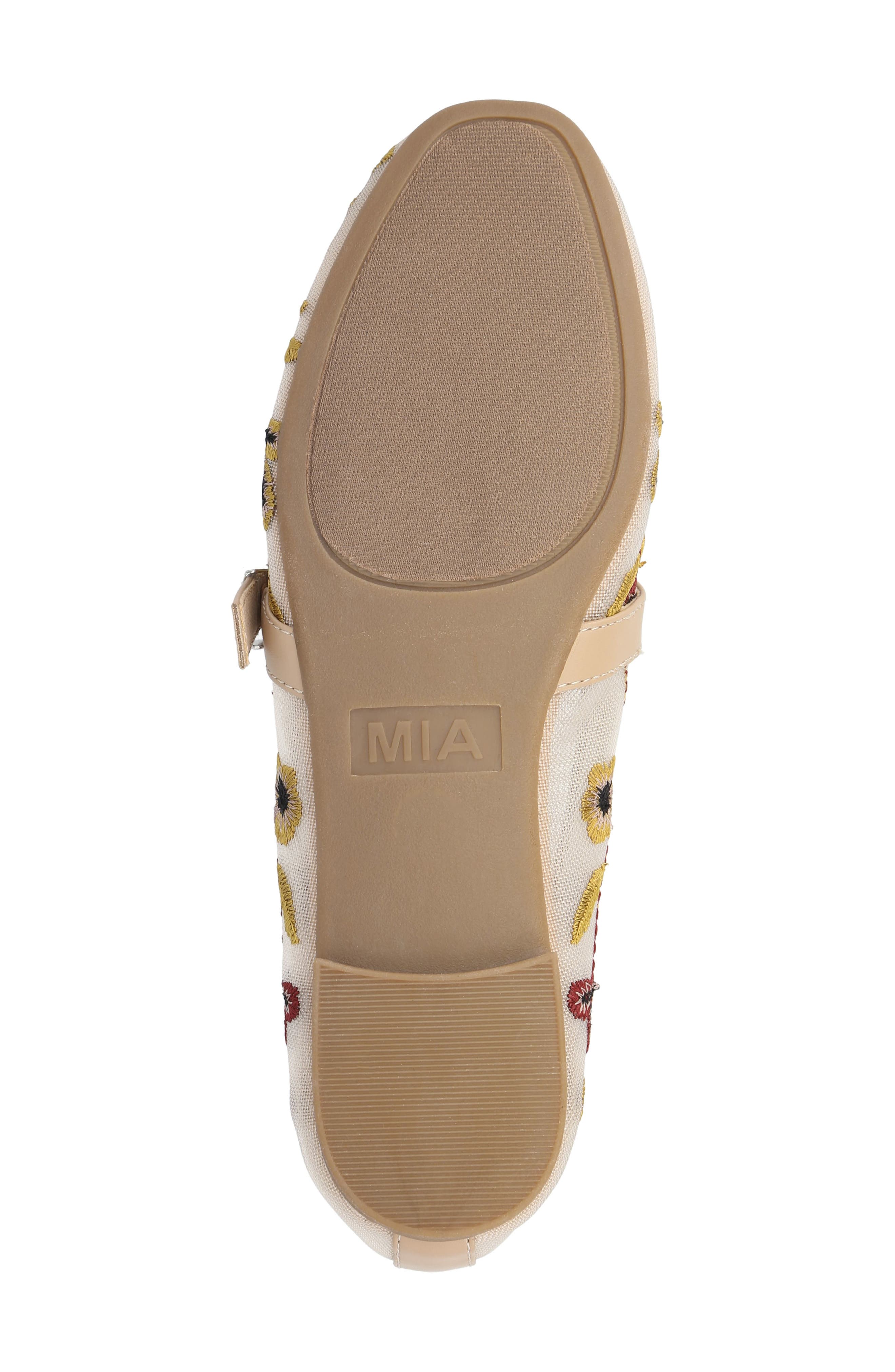 MIA Bluet Embroidered Mesh Mary Jane Flat, Alternate, color, Pink/ Black