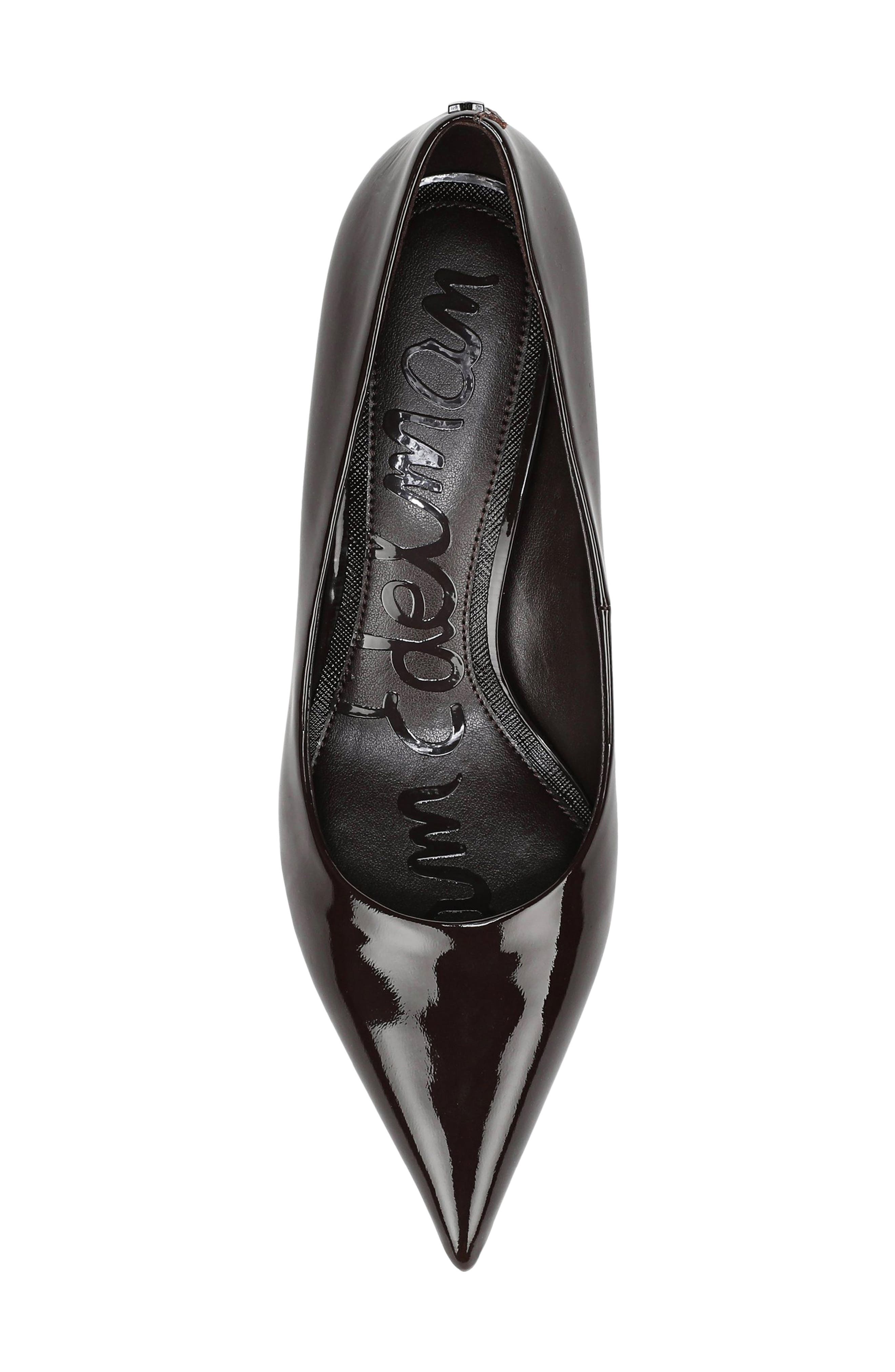Summer Pointed Toe Kitten Heel Pump, Alternate, color, RICH CHOCOLATE