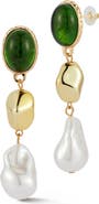 SPHERA MILANO Pebble Faux Pearl Drop Earrings
