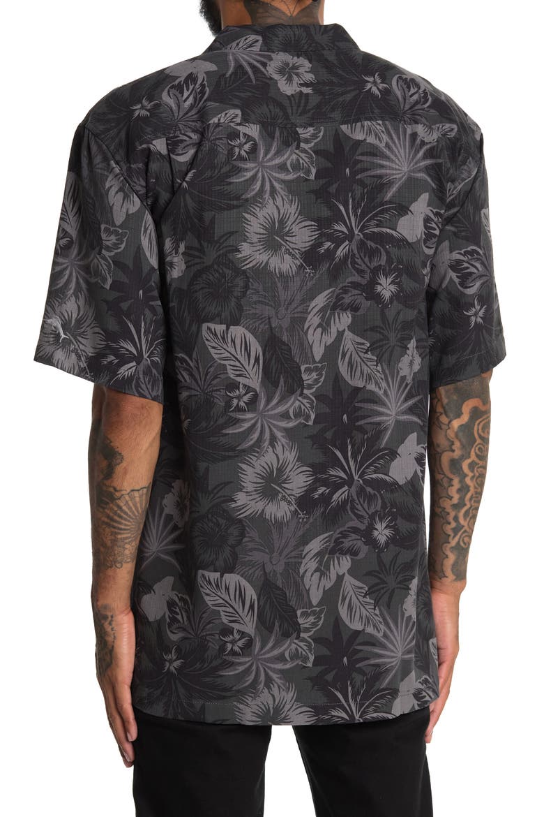 Core Values Short Tommy Bahama Core Fuego Floral Short Sleeve Regular Fit Silk Shirt (Men ...