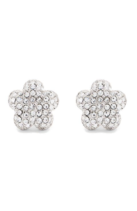 Daisy Pavé Stud Earrings