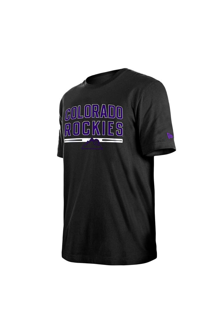 Men's New Era Black Colorado Rockies Batting Practice T-Shirt, Alternate, color, Black
