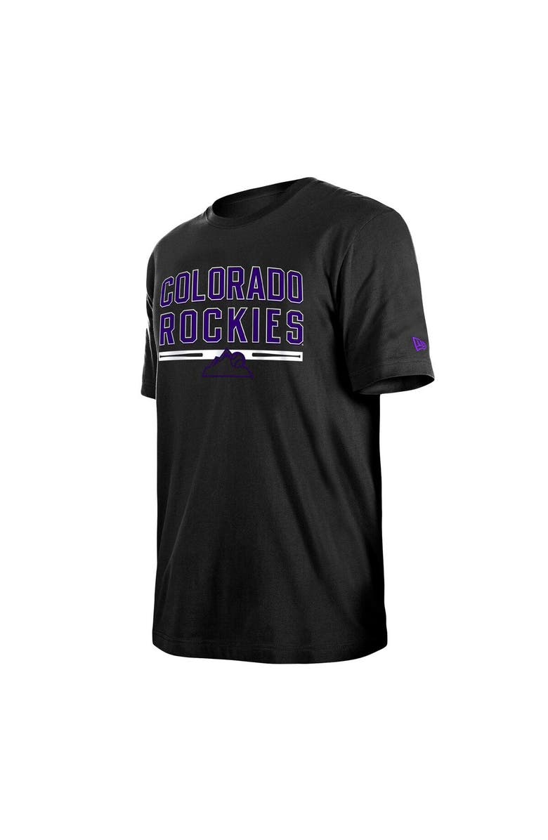 New Era Men's New Era Black Colorado Rockies Batting Practice T-Shirt, Alternate, color, Black