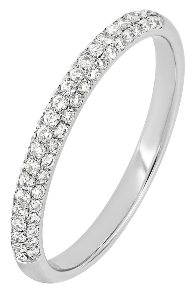 Varda Diamond Thin Domed Band Ring (Nordstrom Exclusive), Main, color, 18KW