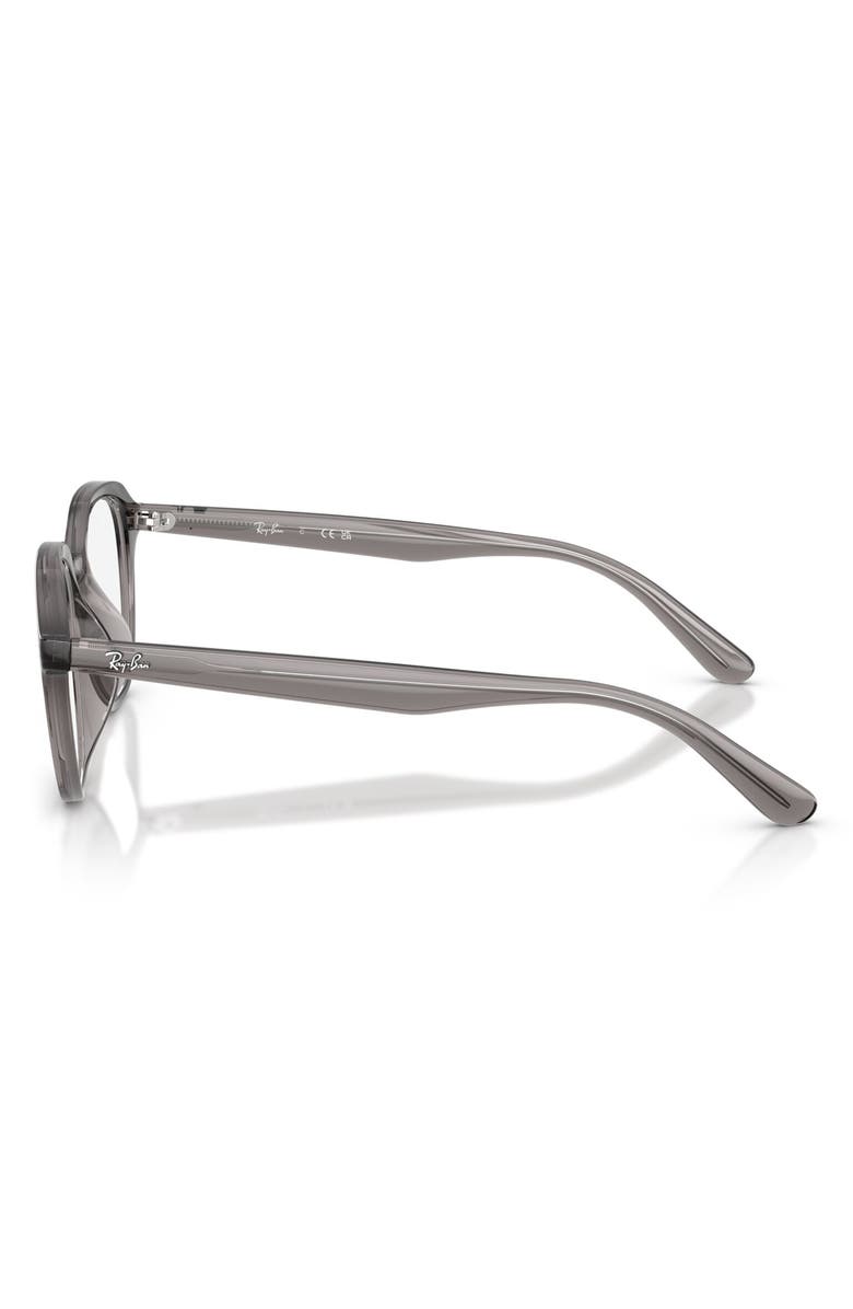 Ray-Ban 52mm Square Optical Glasses, Alternate, color, Grey