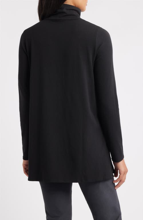 Eileen Fisher Turtleneck Tunic In Black