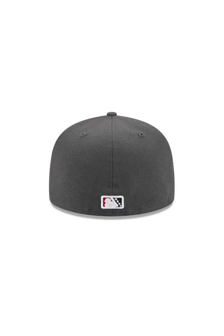 Men's New Era  Gray Rancho Cucamonga Quakes Theme Nights 59FIFTY Fitted Hat, Alternate, color, Gray