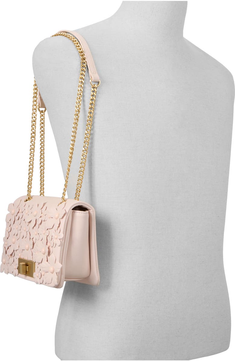 ALDO Florellaa Faux Leather Crossbody Bag, Alternate, color, Light Pink