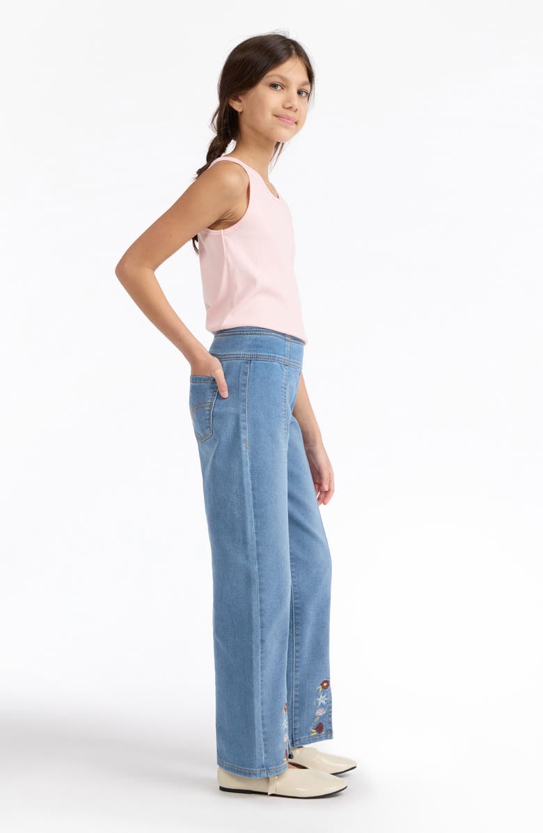 Levi's Kids' Floral Embroidered Split Wide Leg Jeans, Alternate, color, Drew Me In