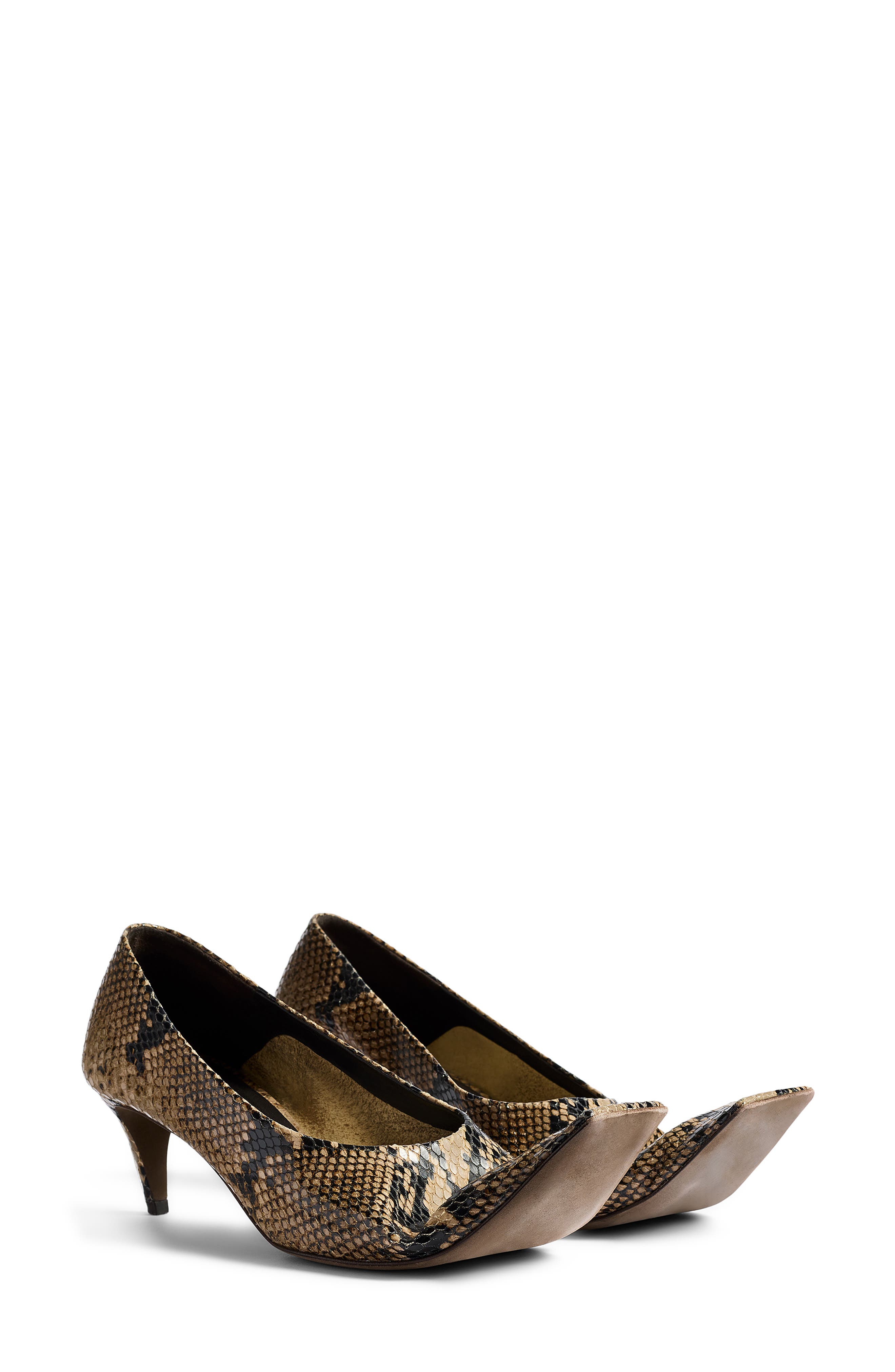 Marlene Foldable Square Toe Pump, Main, color, TAUPE