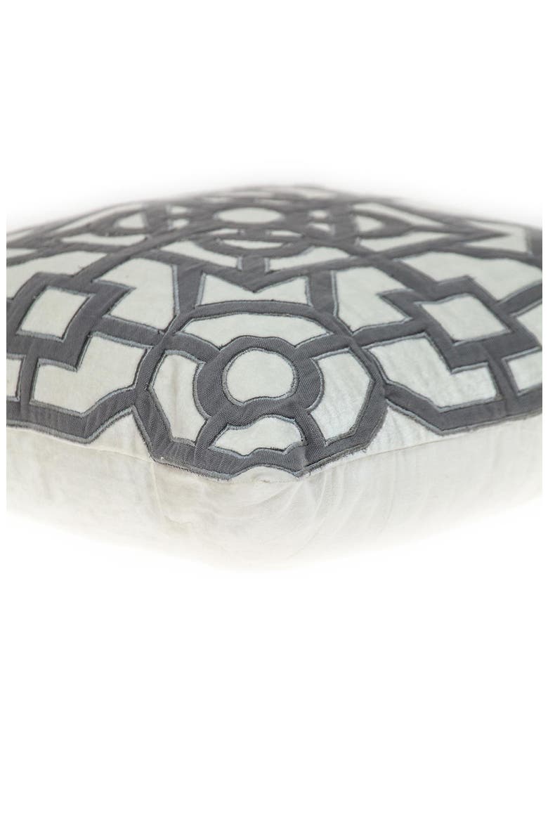 Hazel Geometric Accent Pillow, Alternate, color, WHITE