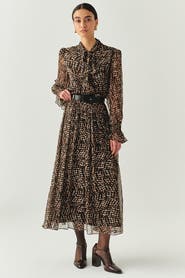 Exquise Teresa Chiffon Midi Skirt