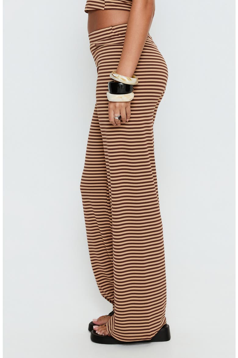 Timora Striped Wide Leg Pants, Alternate, color, BROWN STRIPE