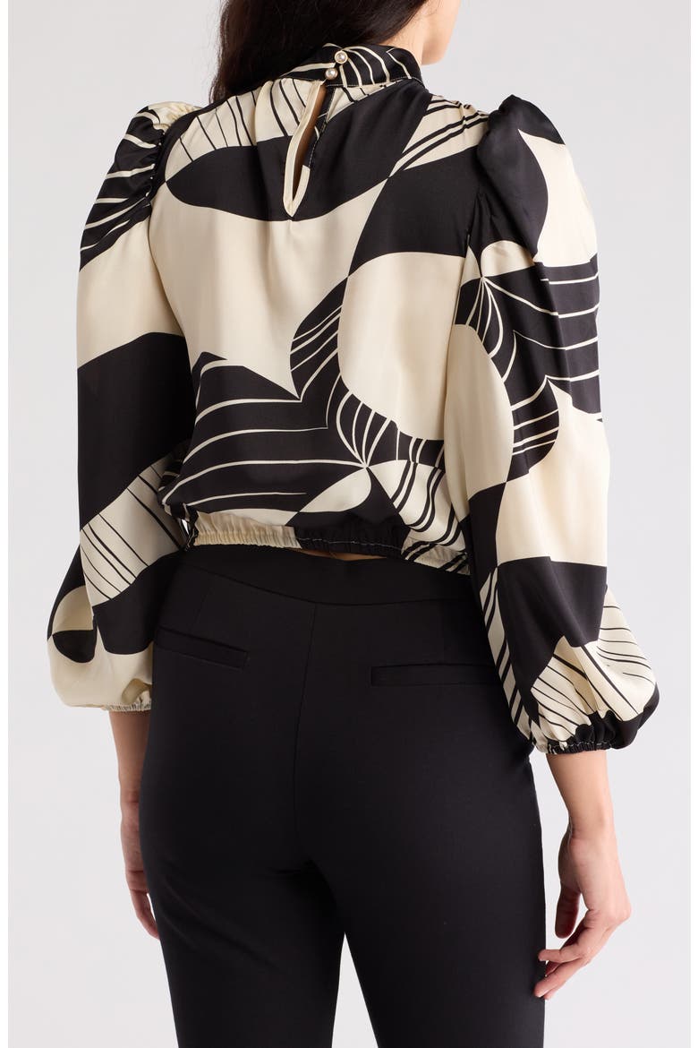 Seraphine Long Sleeve Mock Neck Top, Alternate, color, SWIRL PARTY